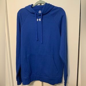 Men’s blue Under Armour hooded sweatshirt, size Medium. Brand new.